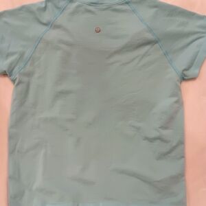 Lululemon top, used, size small, light blue. From a smoke-free and pet-free home